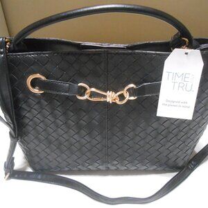 NEW TIME AND TRU HAZEL SATCHEL HANDBAG PURSE w/ GOLD HARDWARE MAGNETIC SNAP 👜🎁